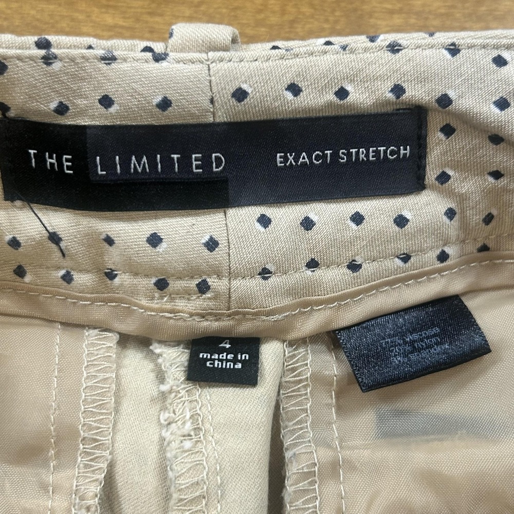 Set 2 The Limited Pants Womens 4 Multicolor Polka Dot Twill Slim Stretch Ankle - Picture 7 of 13